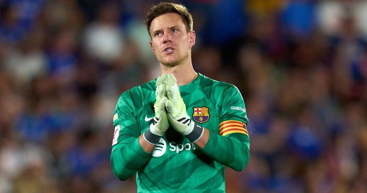 Ter Stegen trabaja para llegar al partido ante el Atlético de Madrid