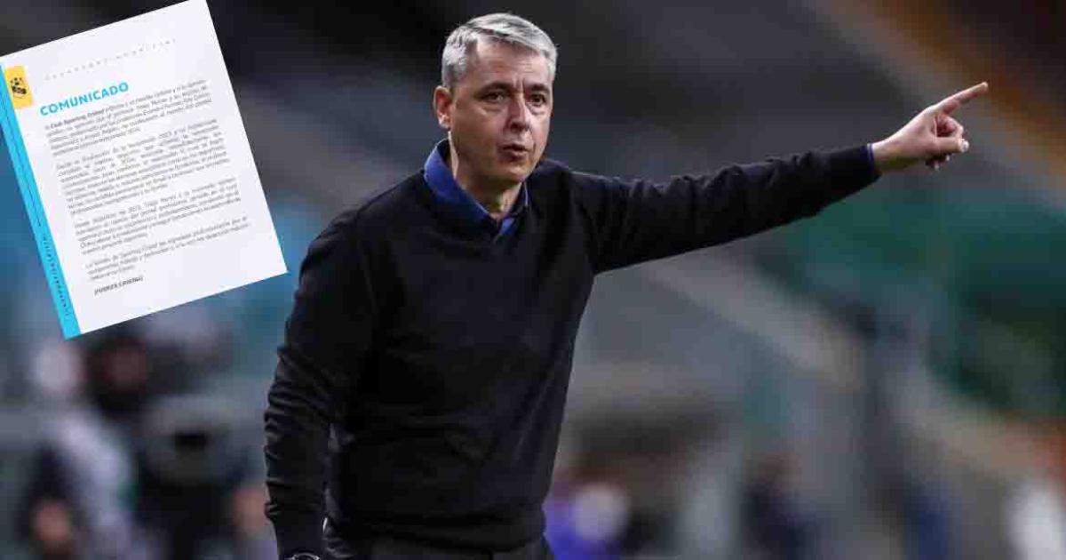OFICIAL: Tiago Nunes no seguirá como técnico de Sporting Cristal