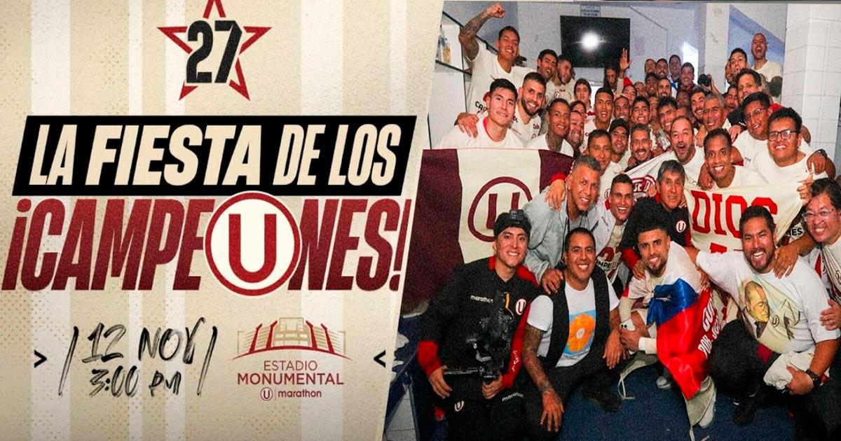 Universitario lanzó entradas para la 'Fiesta de los campeones'