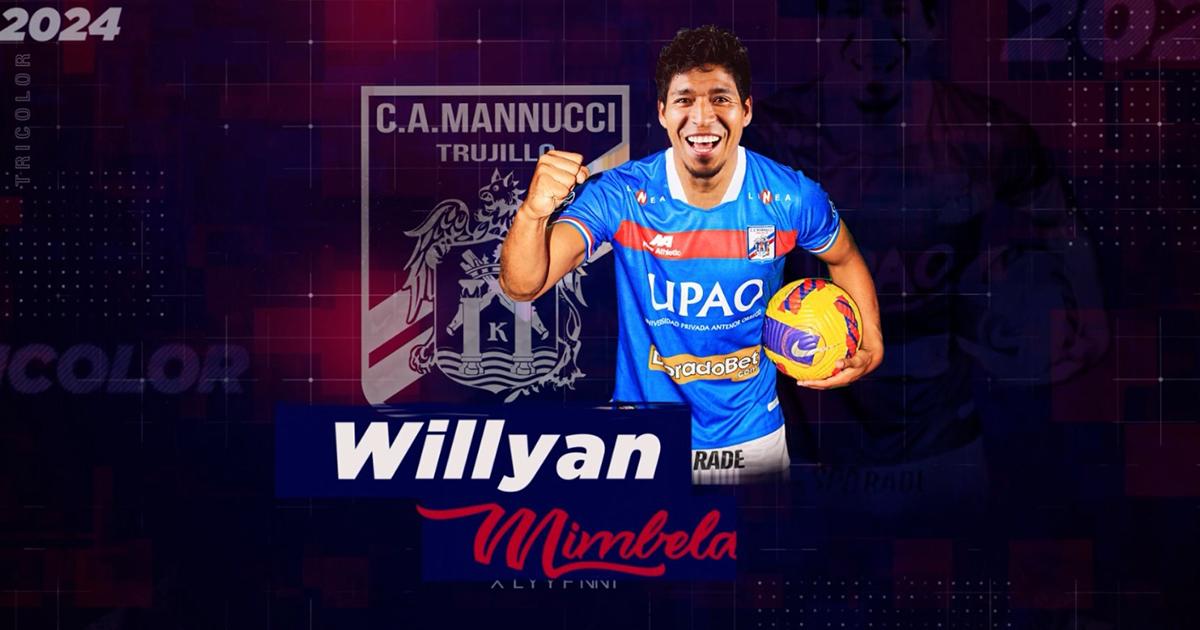 Willyan Mimbela es nuevo jugador de Carlos Mannucci
