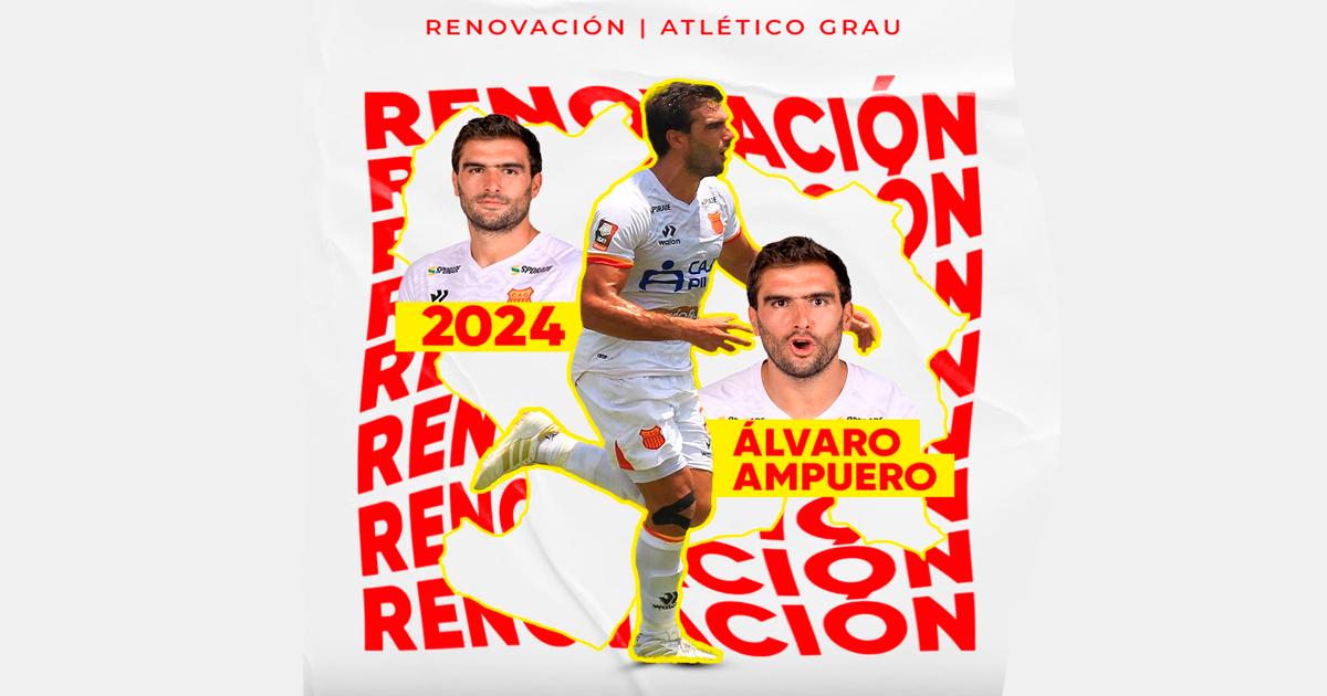 Álvaro Ampuero renovó con Atlético Grau por todo el 2024