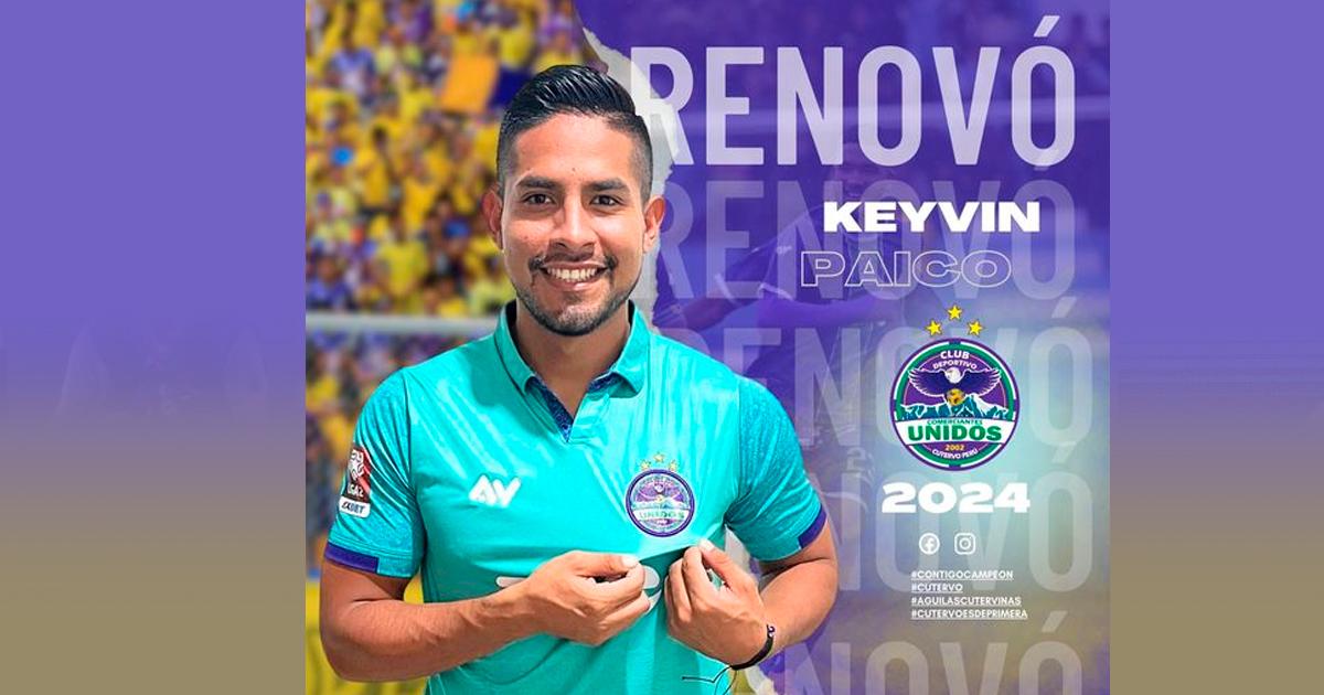 ¡Uno más se queda! Keyvin Paico seguirá en Comerciantes Unidos en el 2024