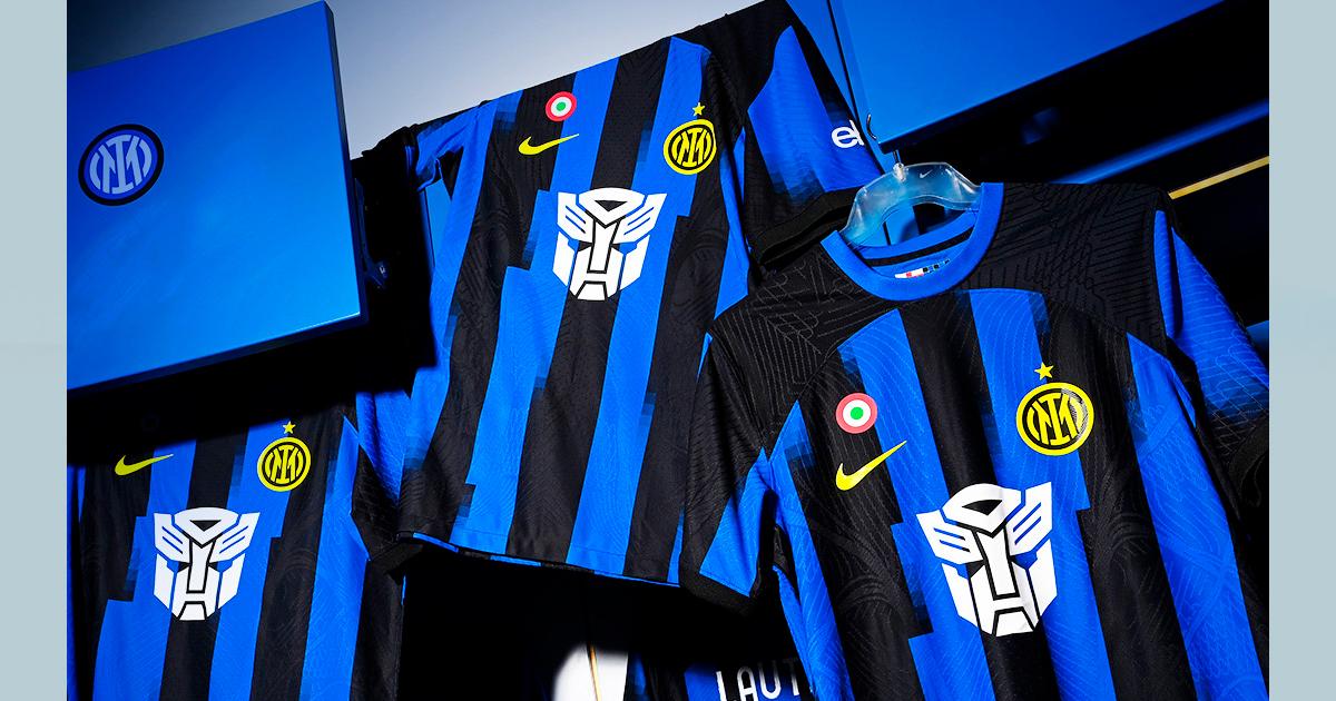 Iter de Milan presentó su camiseta con publicidad de 'Transformers'