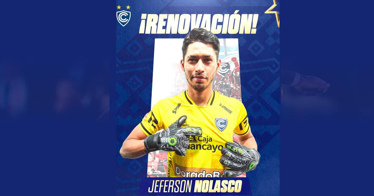 ¡No se mueve del 'Papá'! Arquero Jeferson Nolasco renovó contrato con Cienciano