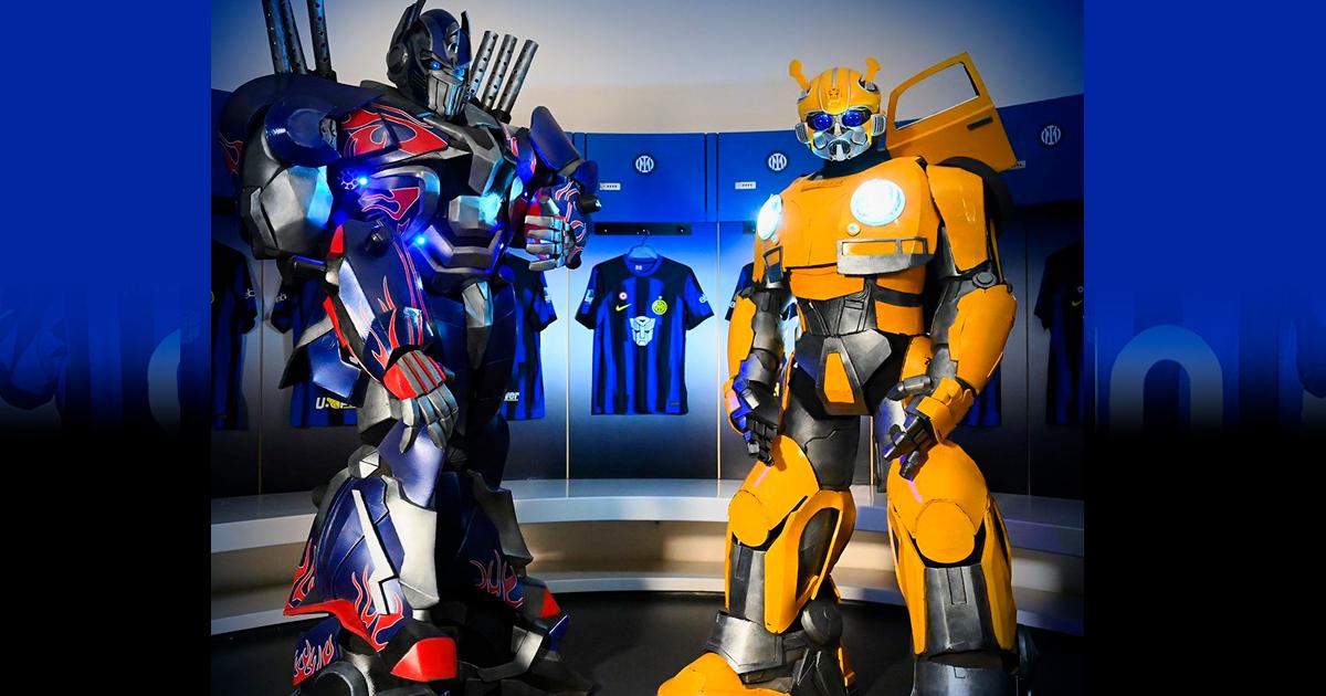 Iter de Milan presentó su camiseta con publicidad de 'Transformers'