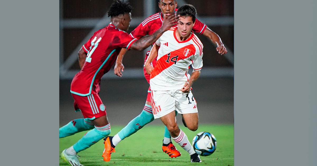 ¡Esta vez, no se pudo! Sub 23 de Perú cayó 3-1 ante Colombia en amistoso