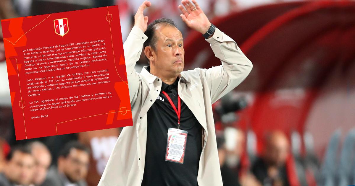 ¡Hasta aquí nomás! FPF oficializó la salida de Juan Reynoso de la Selección peruana