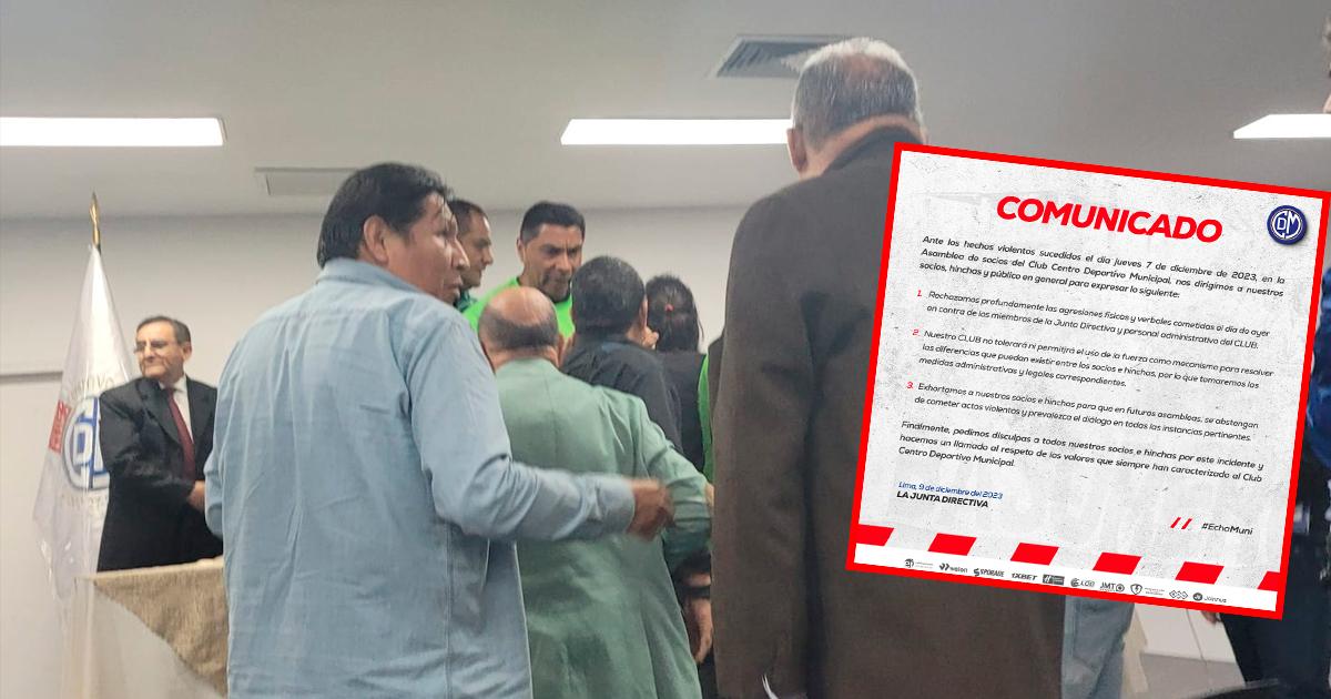 Municipal y su comunicado tras hechos sucedidos en Asamblea de Socios 
