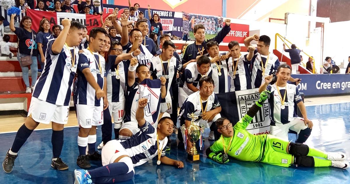 Alianza Lima se quedó con el título en la Liga de Futsal Down de Lima y Callao 2023