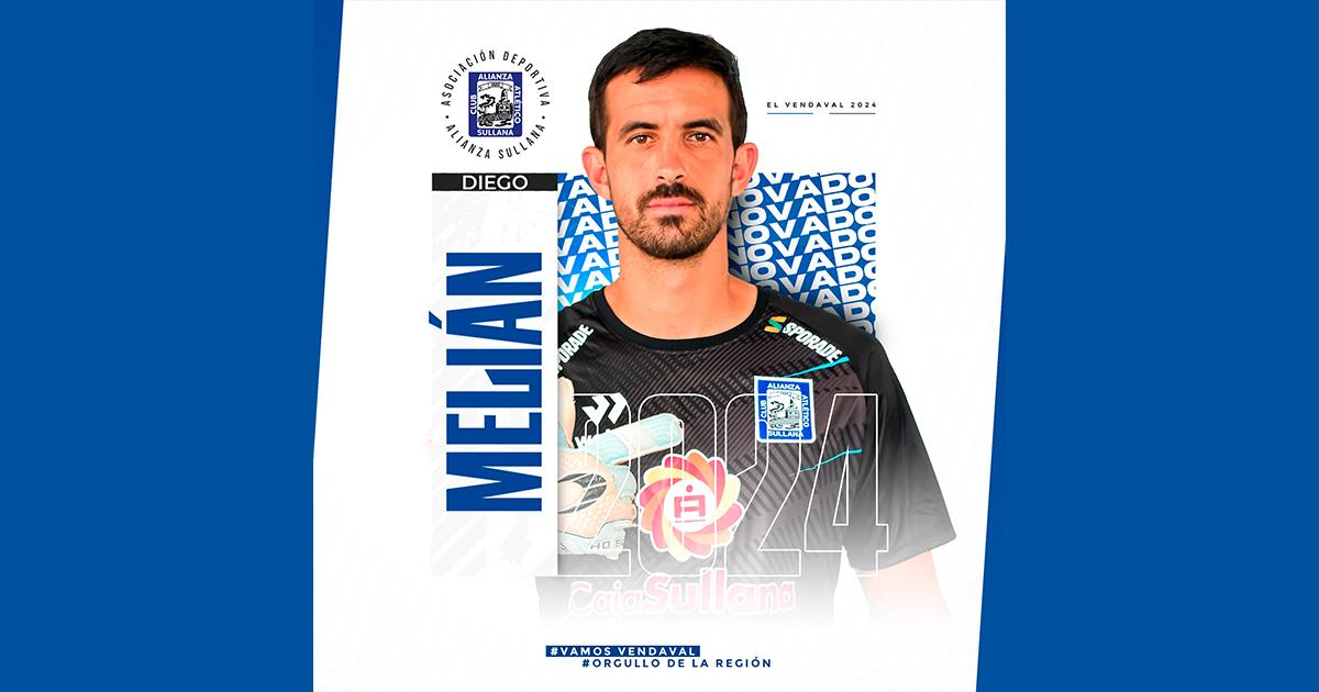Diego Melián seguirá atajando en Alianza Atlético