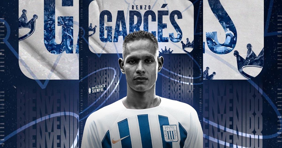 Renzo Garcés fue oficializado como nuevo jugador de Alianza Lima