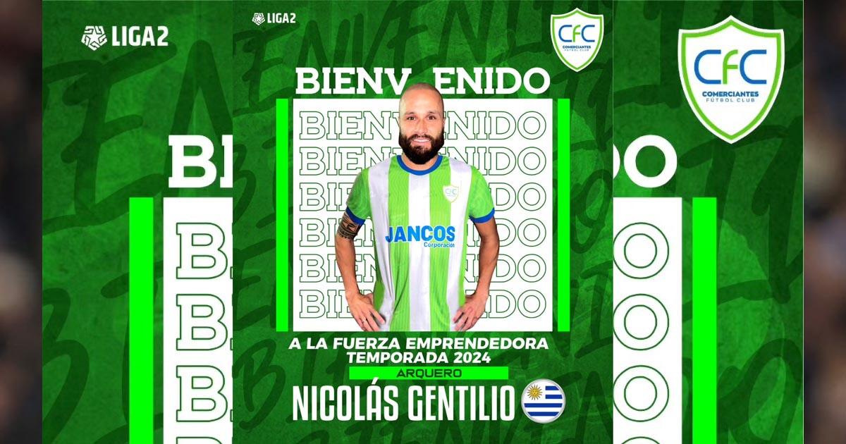 Comerciantes FC se reforzó con uruguayo Gentilio 