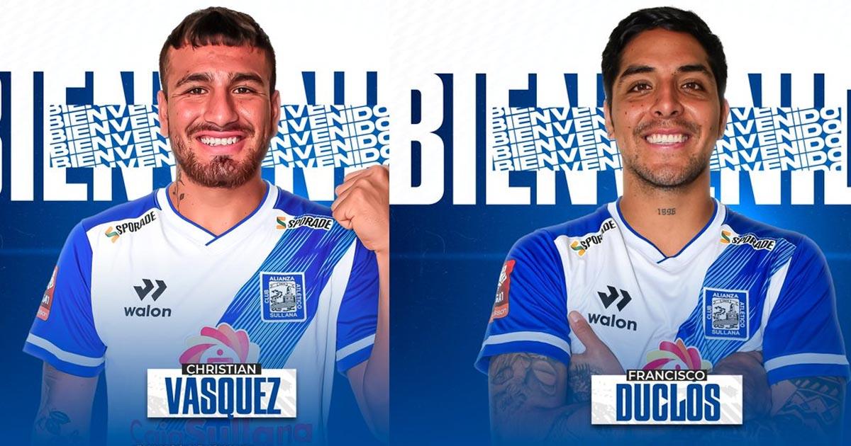 Alianza Atlético anunció las llegadas de Vásquez y Duclós