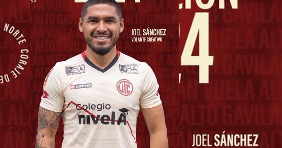 Mediante las redes sociales, el cuadro de UTC confirmó la renovación de contrato del mediocampista nacional, Joel Sánchez por todo el 2024.  "¡Renovó! Joel Sánchez se queda esta temporada 2024 en la posición de volante creativo. ¡Éxitos Gavilán!", señaló el cudro cajamarquino en redes sociales.   Sánchez se suma a las renovaciones de Adrián Gutiérrez, Pedro Requena, entre otros.