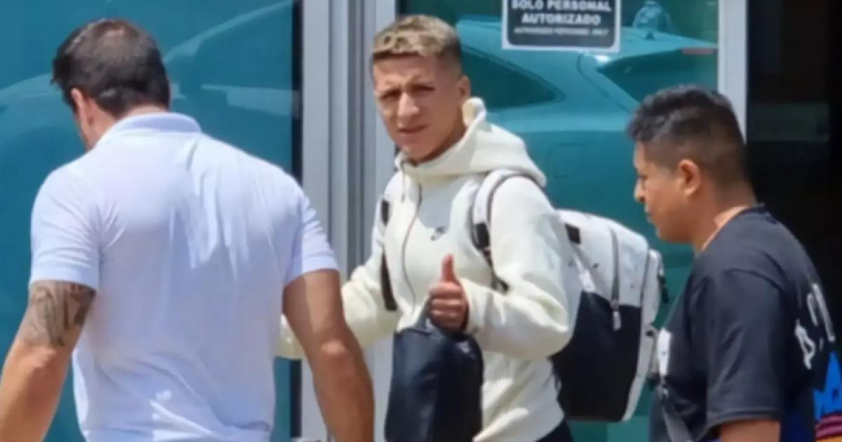 Catriel Cabellos llegó al Perú para sumarse a la pretemporada de Alianza Lima