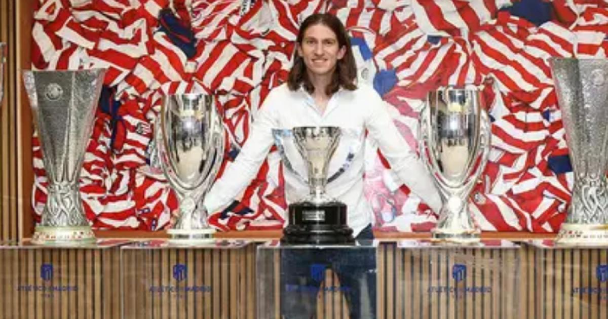 El homenaje del Atlético de Madrid a Filipe Luiz tras el anuncio de su retiro del fútbol profesional