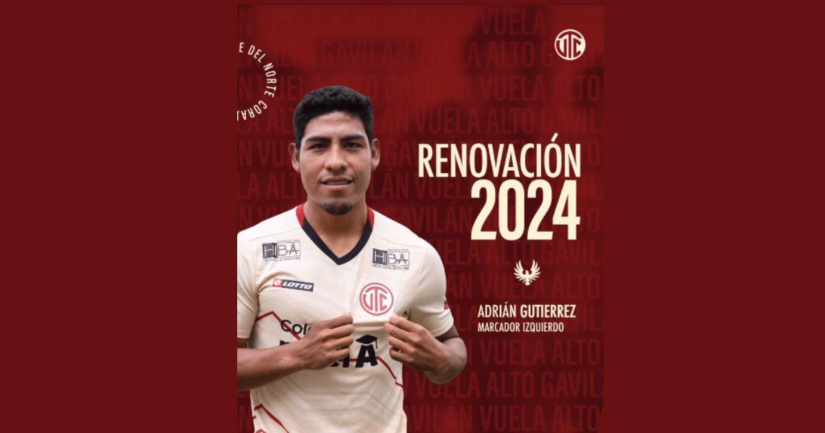 Adrián Gutiérrez renovó con UTC