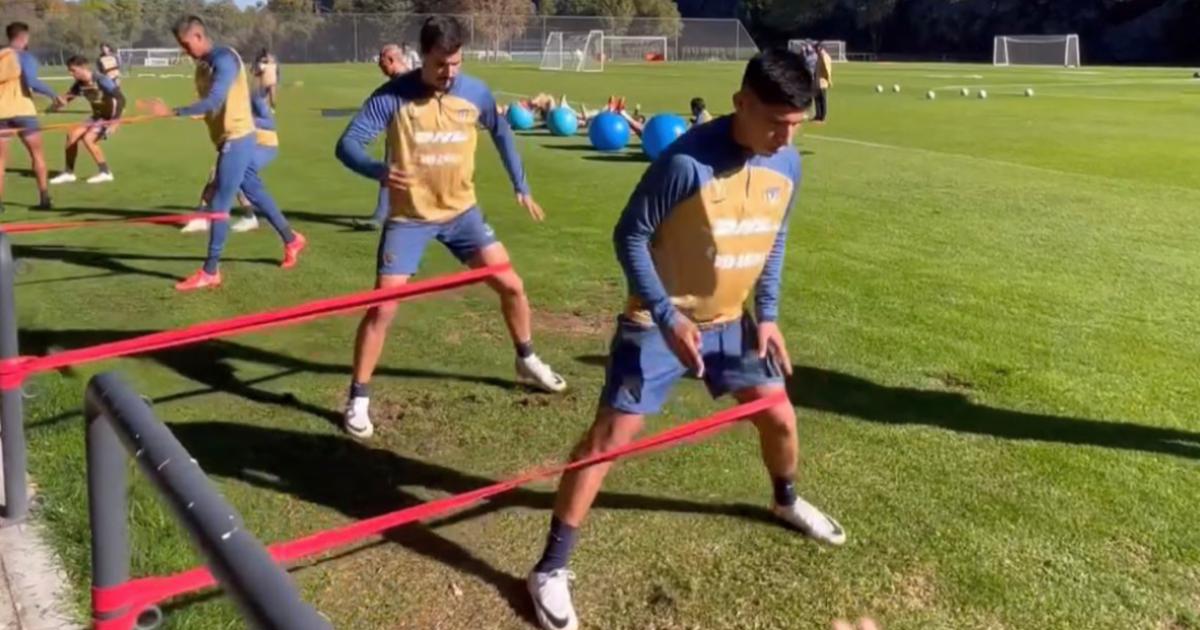 Quispe entrenó por primera vez con los Pumas