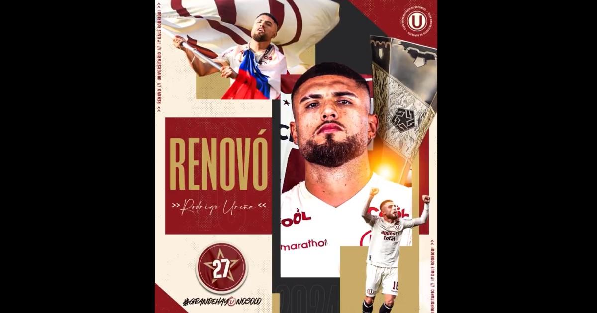 Universitario hizo oficial la renovación de Ureña