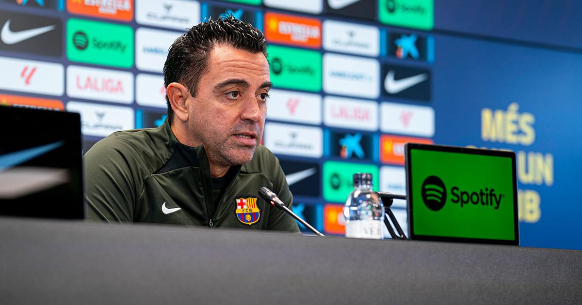 Xavi: “No es un mal partido del Barcelona”