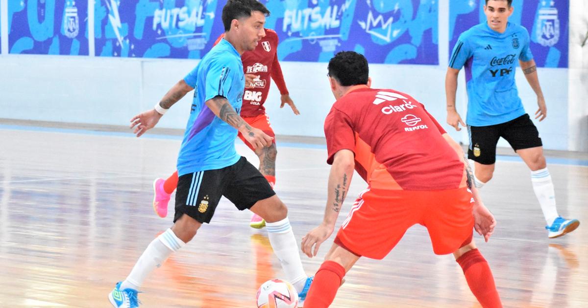 (FOTOS) Selección peruana de futsal cayó nuevamente en amistoso ante Argentina