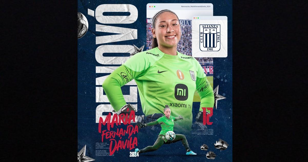 Alianza anunció la renovación de María Fernanda Dávila