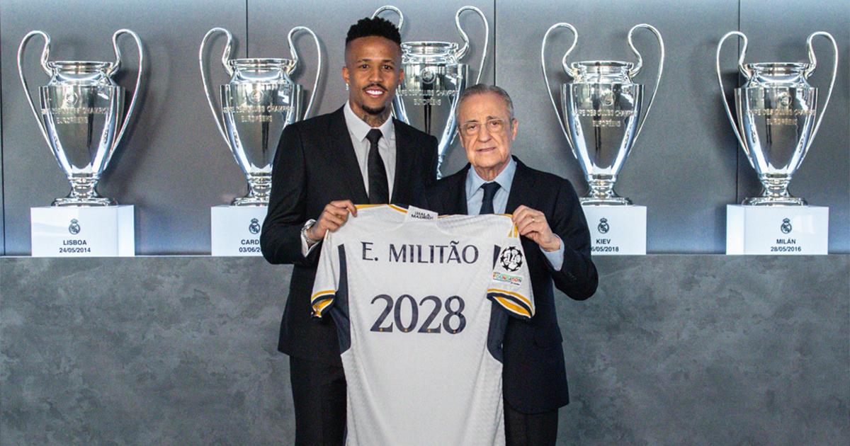 Militao seguirá defendiendo al Real Madrid hasta el 2028