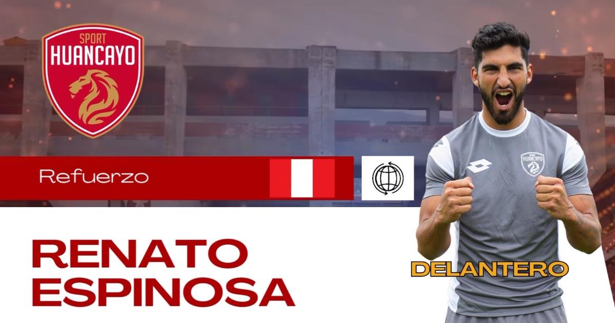 Sport Huancayo anunció fichaje de Renato Espinosa