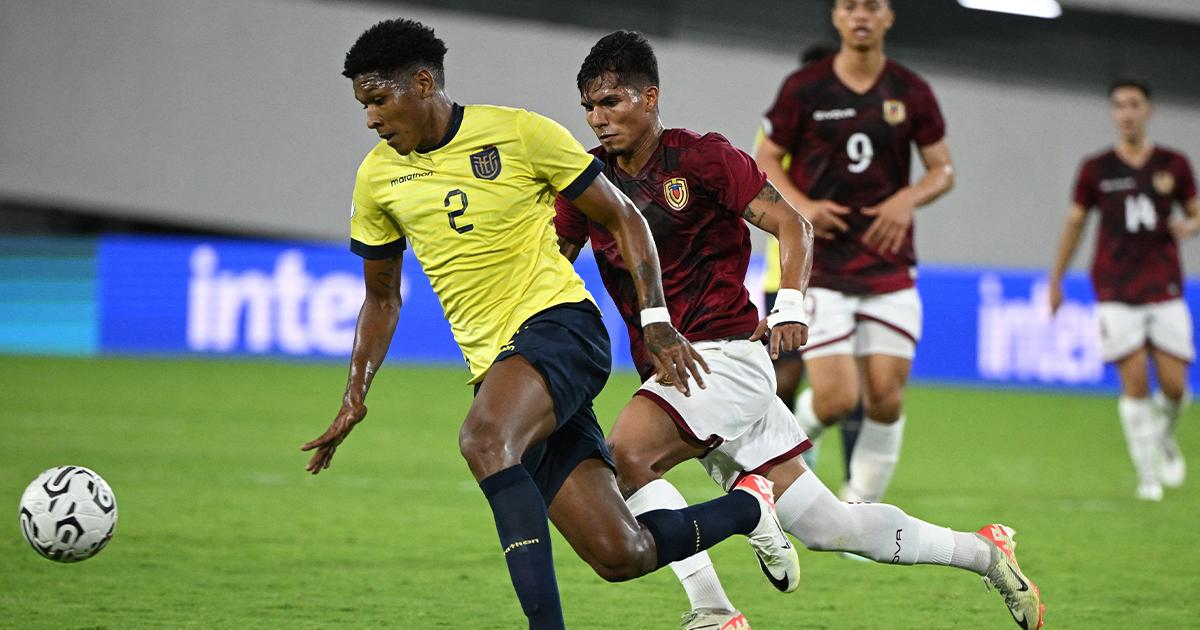 Venezuela y Ecuador empataron a uno en el Preolímpico