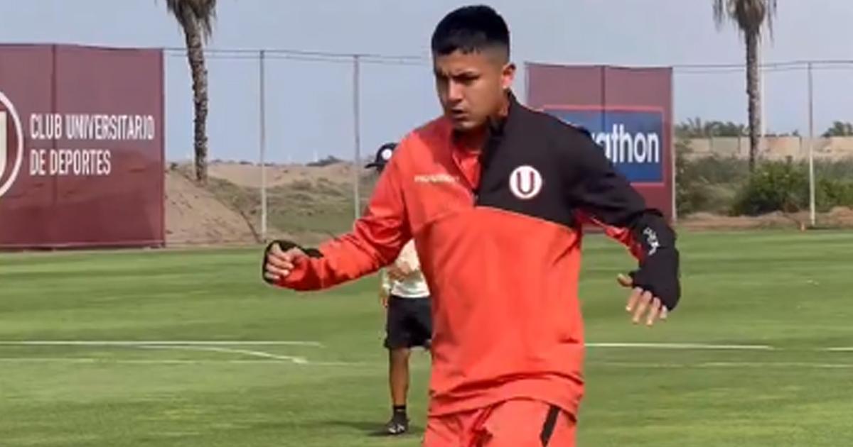 (VIDEO) Jairo Concha tuvo su primer día de entrenamiento con Universitario