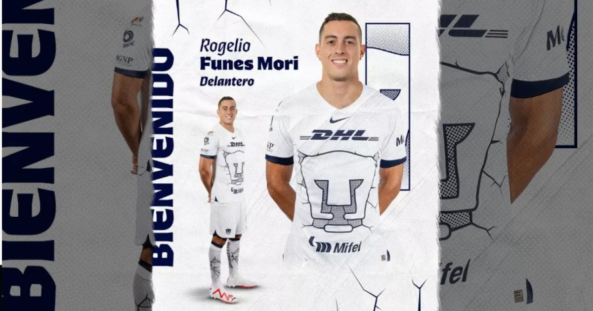 Rogelio Funes Mori será compañero de Piero Quispe en Pumas 
