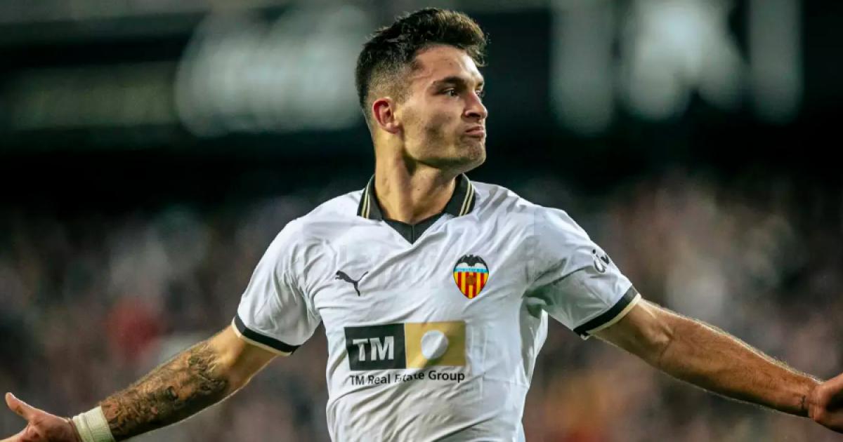 Valencia derrotó por la mínima diferencia a Athletic Club de Bilbao por la liga española