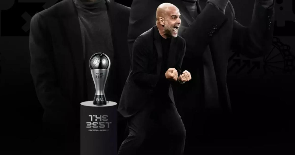 'Pep' Guardiola alzó el trofeo The Best en la categoría 'Mejor Entrenador'