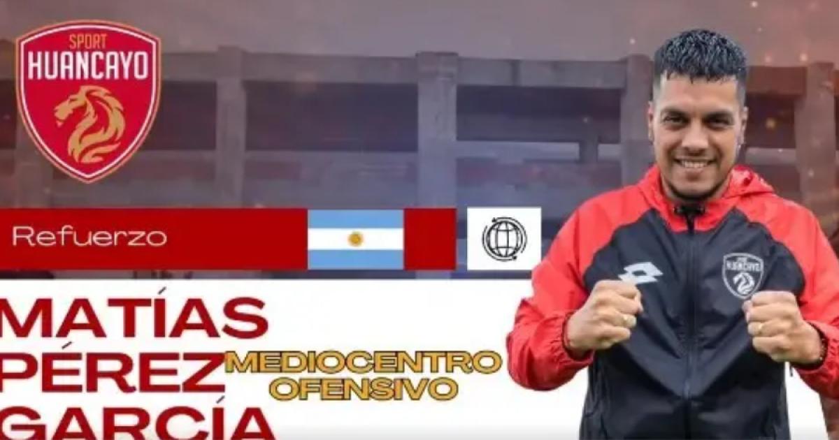 Sport Huancayo confirmó la incorporación de Matías Pérez García 
