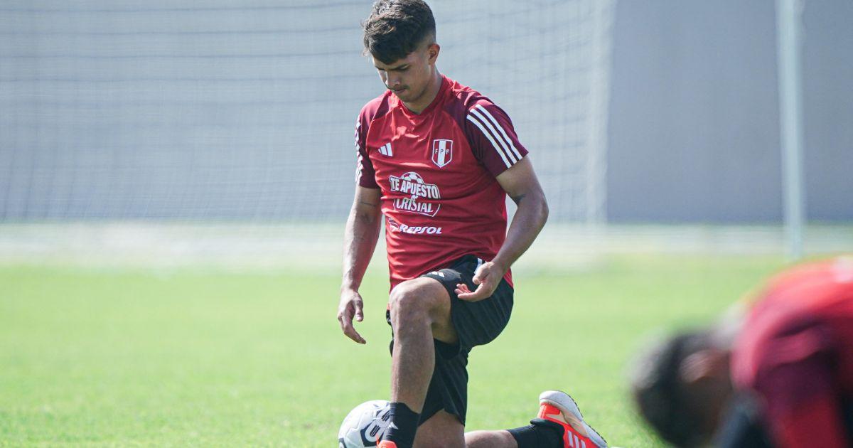 Perú Sub-23 realizó su primer entrenamiento en Venezuela