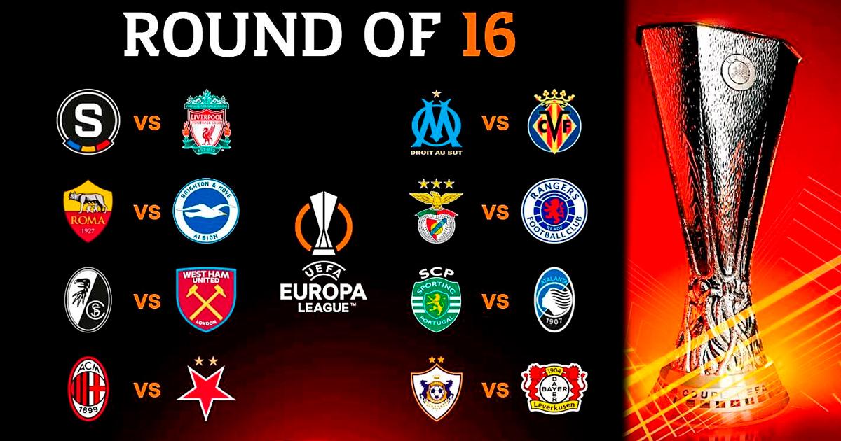 Así quedaron definidos los octavos de final de la Europa League