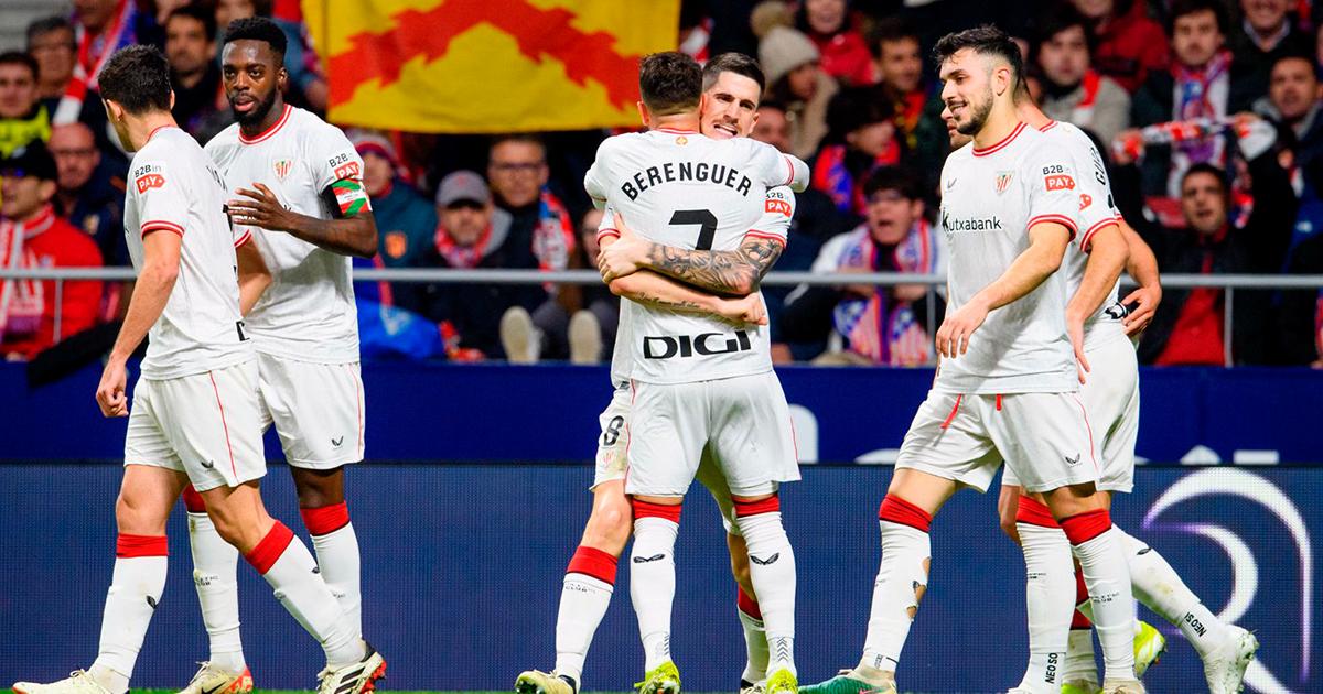 (VIDEO) Athletic Club pegó primero ante Atlético Madrid en la Copa del Rey