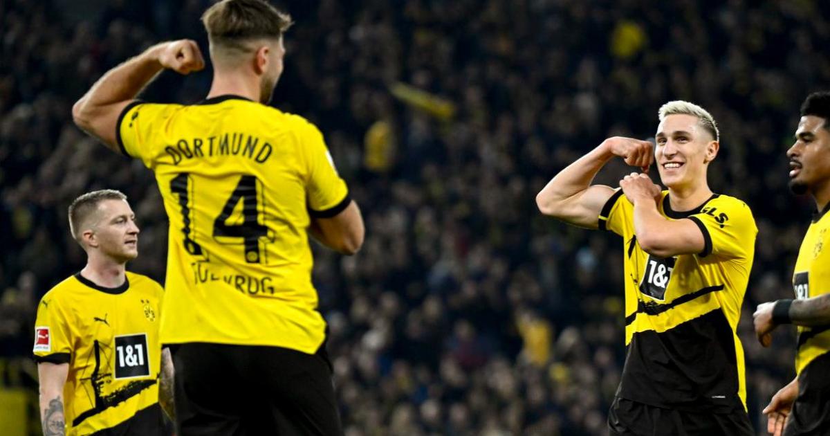  (VIDEO) Dortmund goleó y se afianzó en zona de Champions