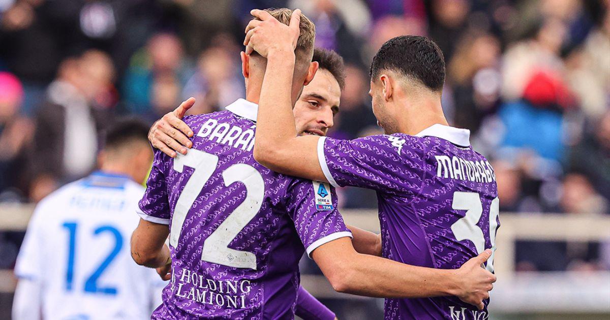 Fiorentina goleó como local y lucha por un lugar en Europa