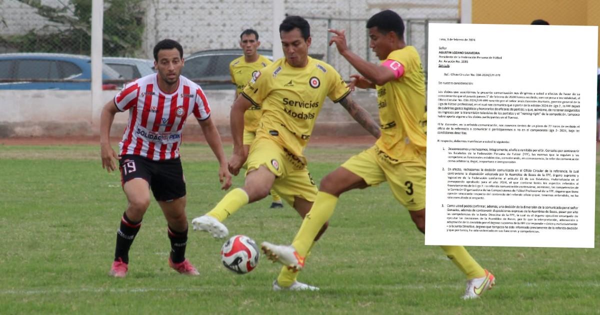 Nueve clubes de Liga 2 rechazan la decisión de que la FPF no apoye económicamente al torneo