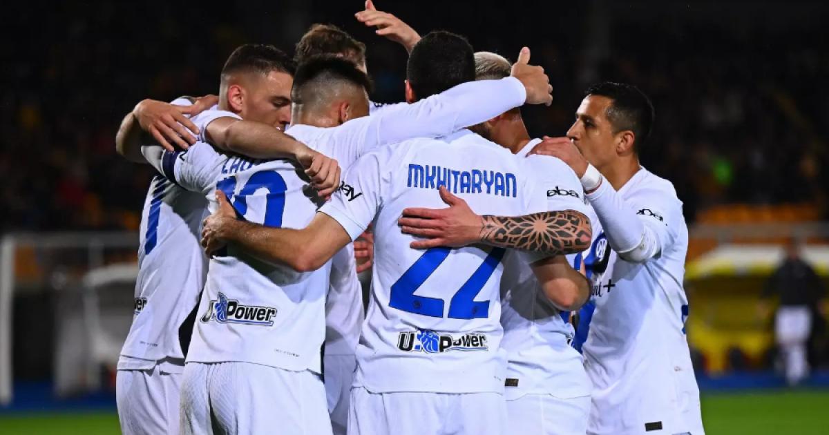 Inter de Milán goleó por 4-0 a Lecce y es líder absoluto de la Serie A