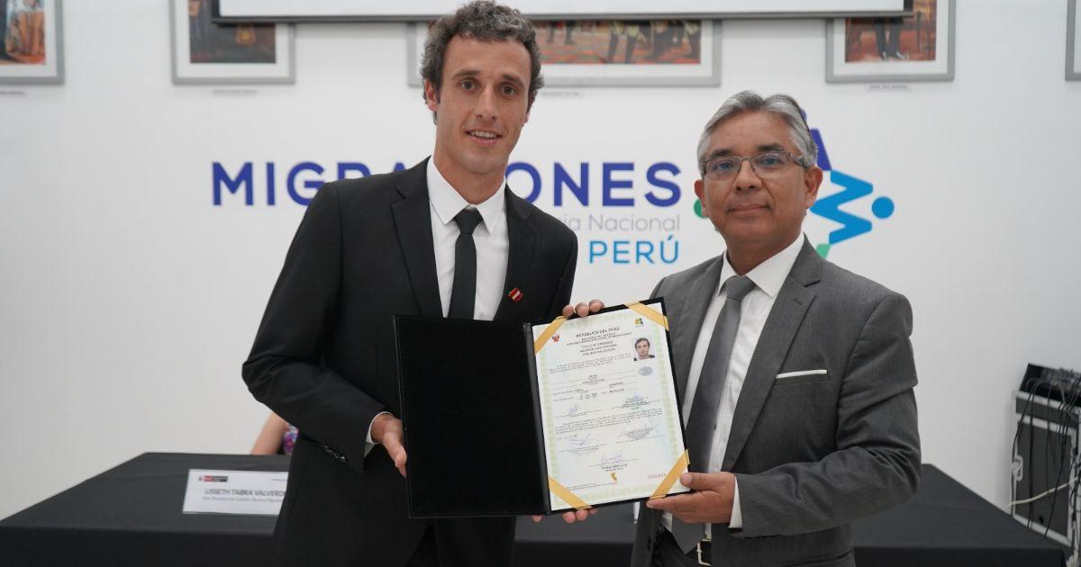(VIDEO) Horacio Orzán obtuvo la nacionalidad peruana
