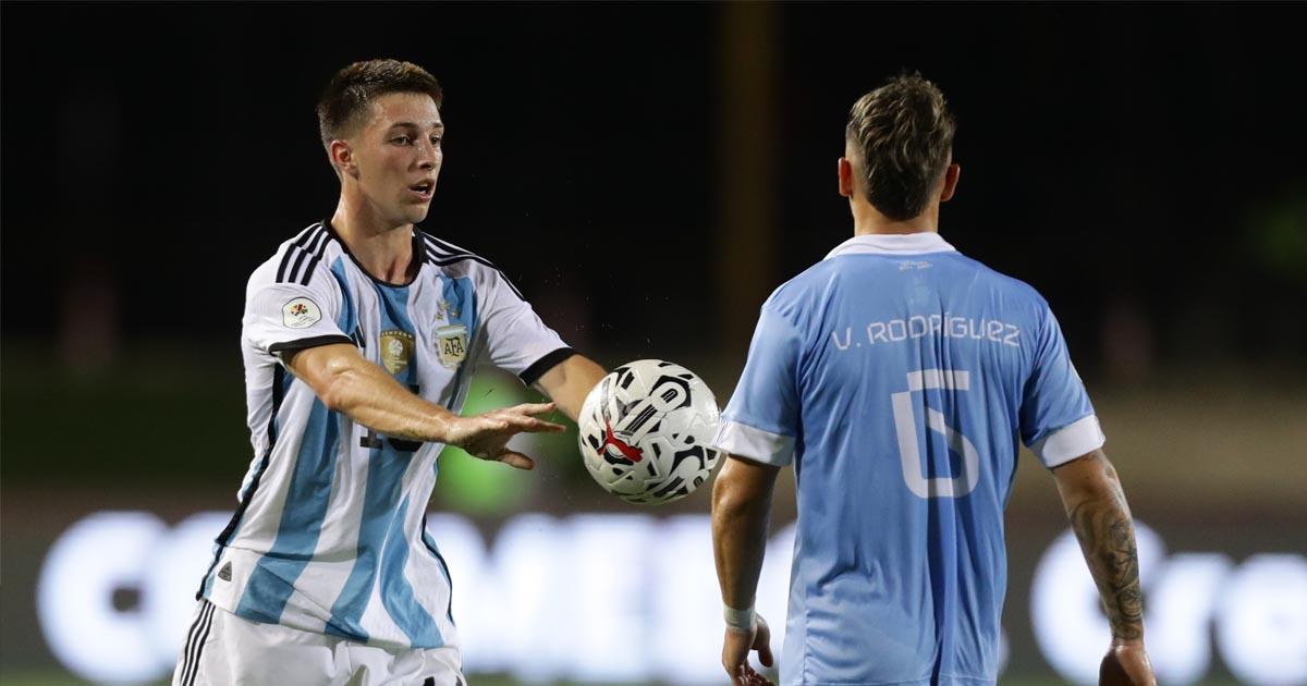 En un partidazo: Argentina igualó 3-3 con Uruguay en el Preolímpico
