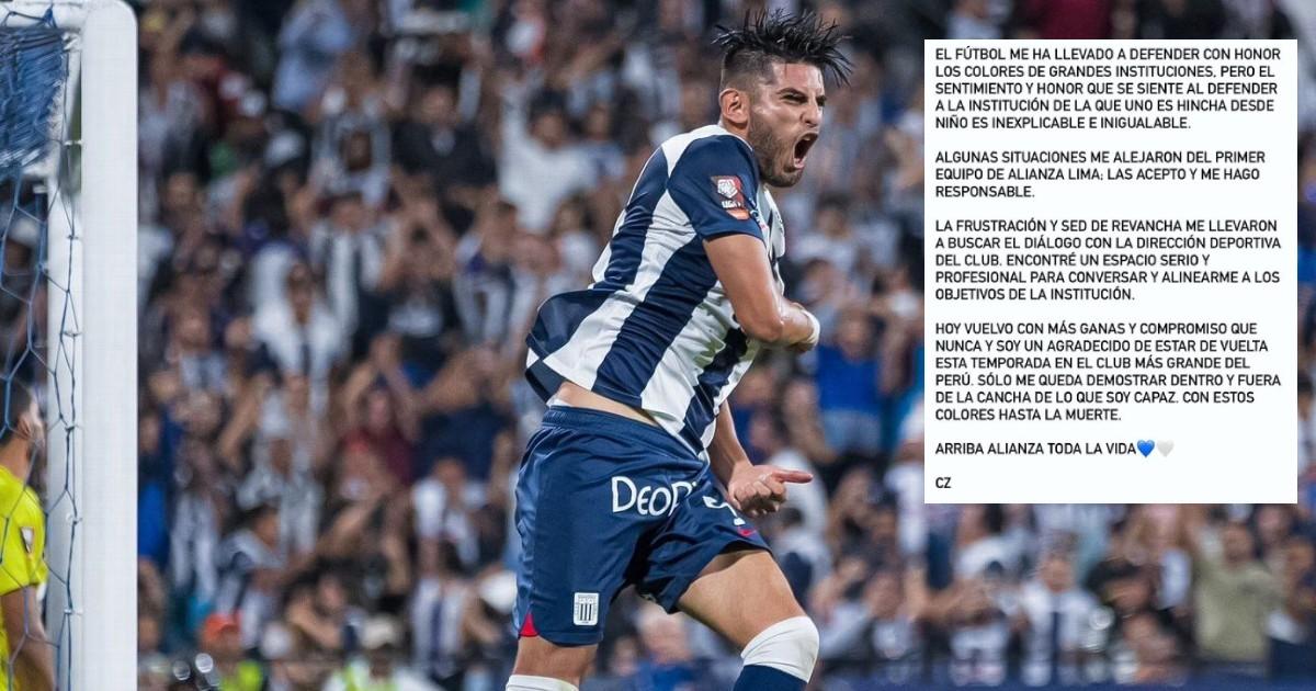   Zambrano: "Vuelvo con más ganas y compromiso que nunca, soy un agradecido de estar de vuelta en el club más grande del Perú"