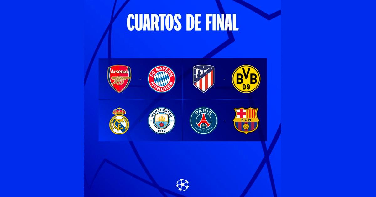¡Partidazos! Mira cómo quedaron los cuartos de final de la Champions
