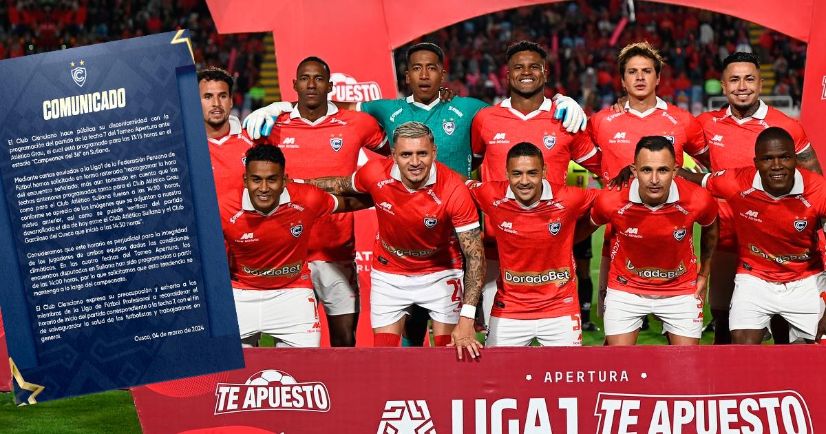  Cienciano exhortó que se reconsideré el horario ante Alianza Atlético en Sullana