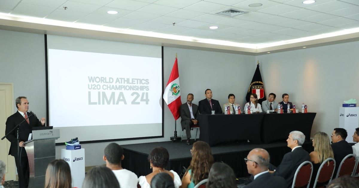 Se presentó Mundial de Atletismo Sub-20 Lima 2024