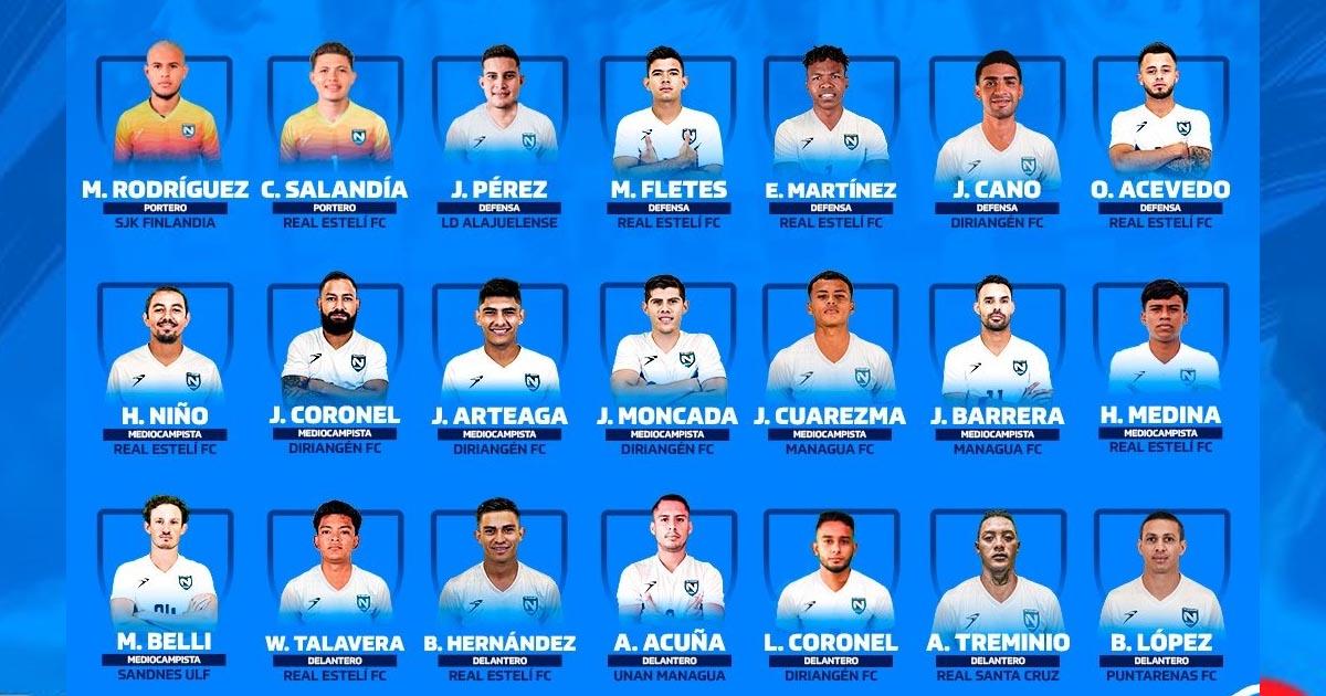 Conoce la lista de Nicaragua para el amistoso ante Perú