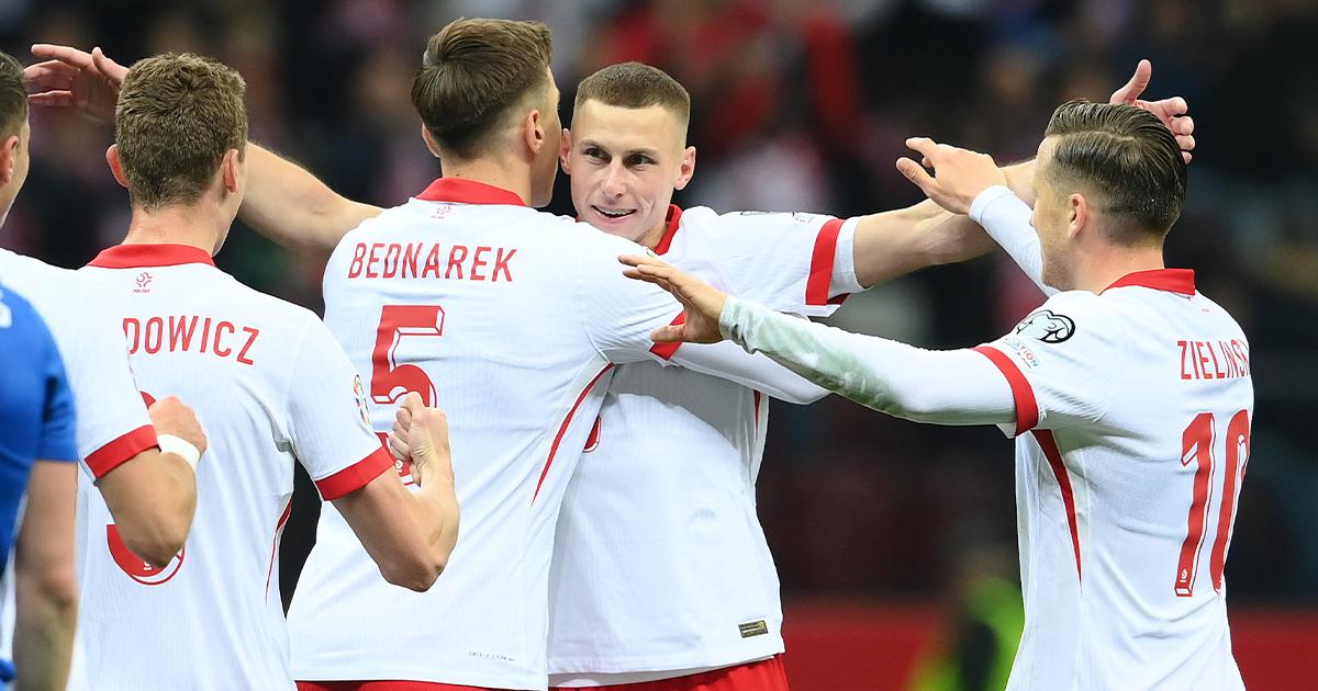 Polonia aplastó a Estonia y quedó a un paso de la Euro 2024