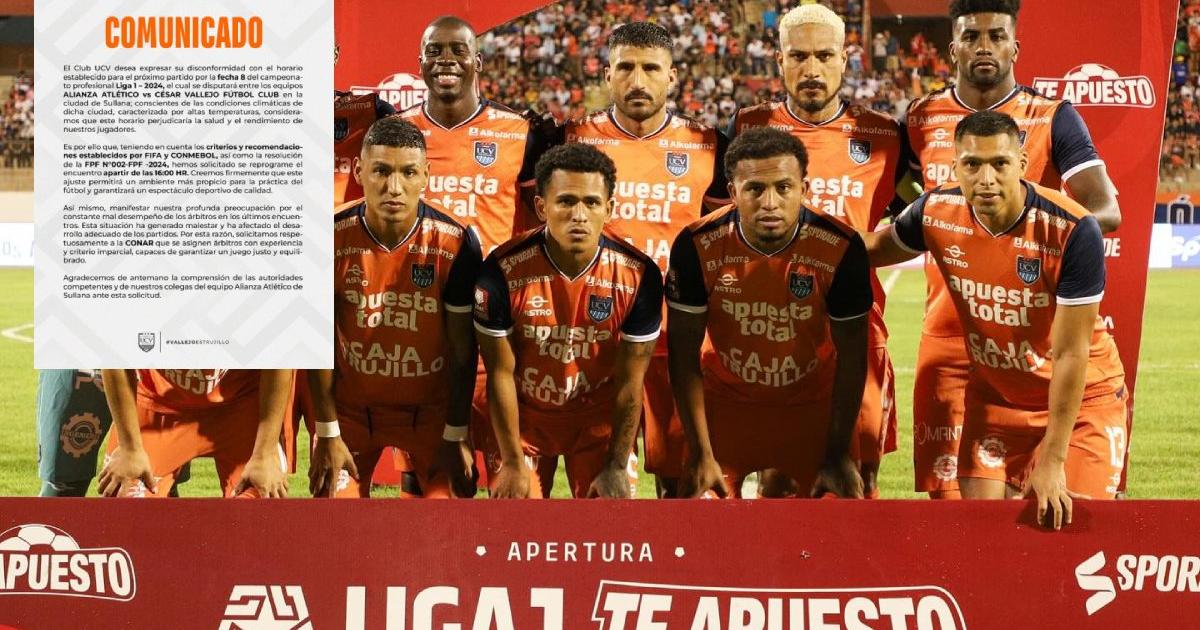 César Vallejo también pidió reprogramación de horario en Sullana
